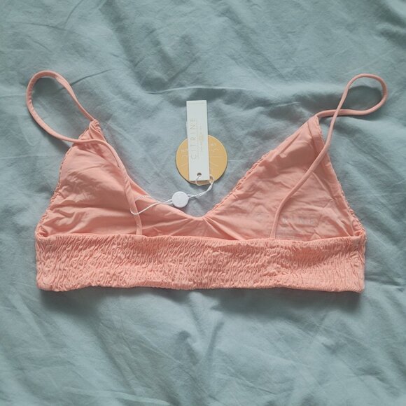 NWT CITRINE Women's Stella Top (smocked) Salmon Color Size M - Picture 4 of 6